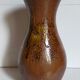 High potter's vase with flared neck with tachist enamel