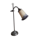Art deco desk lamp Caye, tulip in glass paste