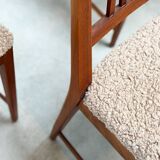 Set of six elegant Italian dining chairs