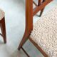 Set of six elegant Italian dining chairs