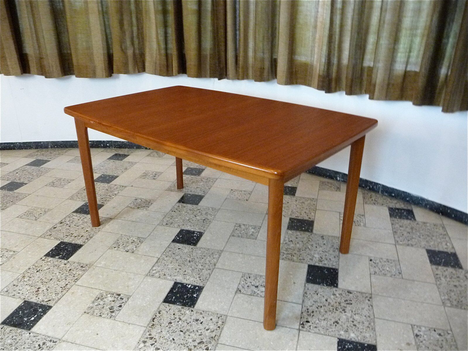 Danish extending teak dining table, 1960s