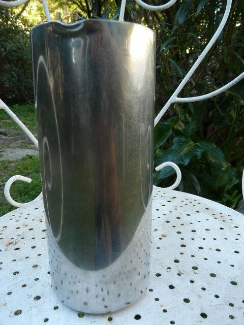 Pichet Guy Degrenne stainless steel and wood Scandinavian style H22cm.