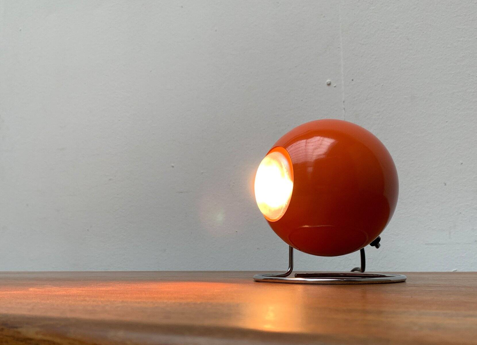 Mid-century space globe table lamp by Erco, 1970s.