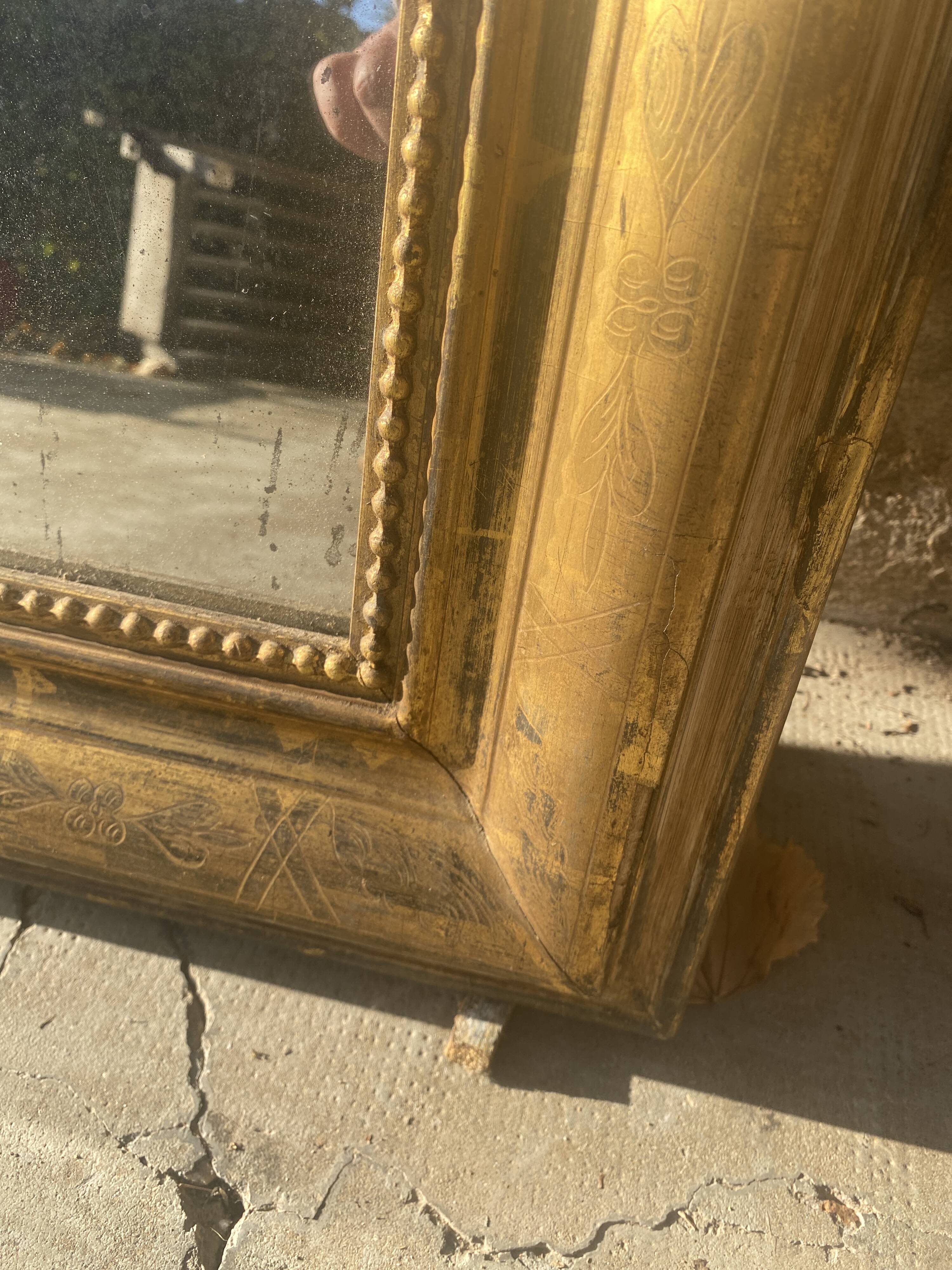 Louis-Philippe gilded mirror 124x95