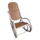 Rocking-chair "vintage" white and canning.