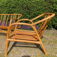 Salon vintage canapé et 2 fauteuils en rotin