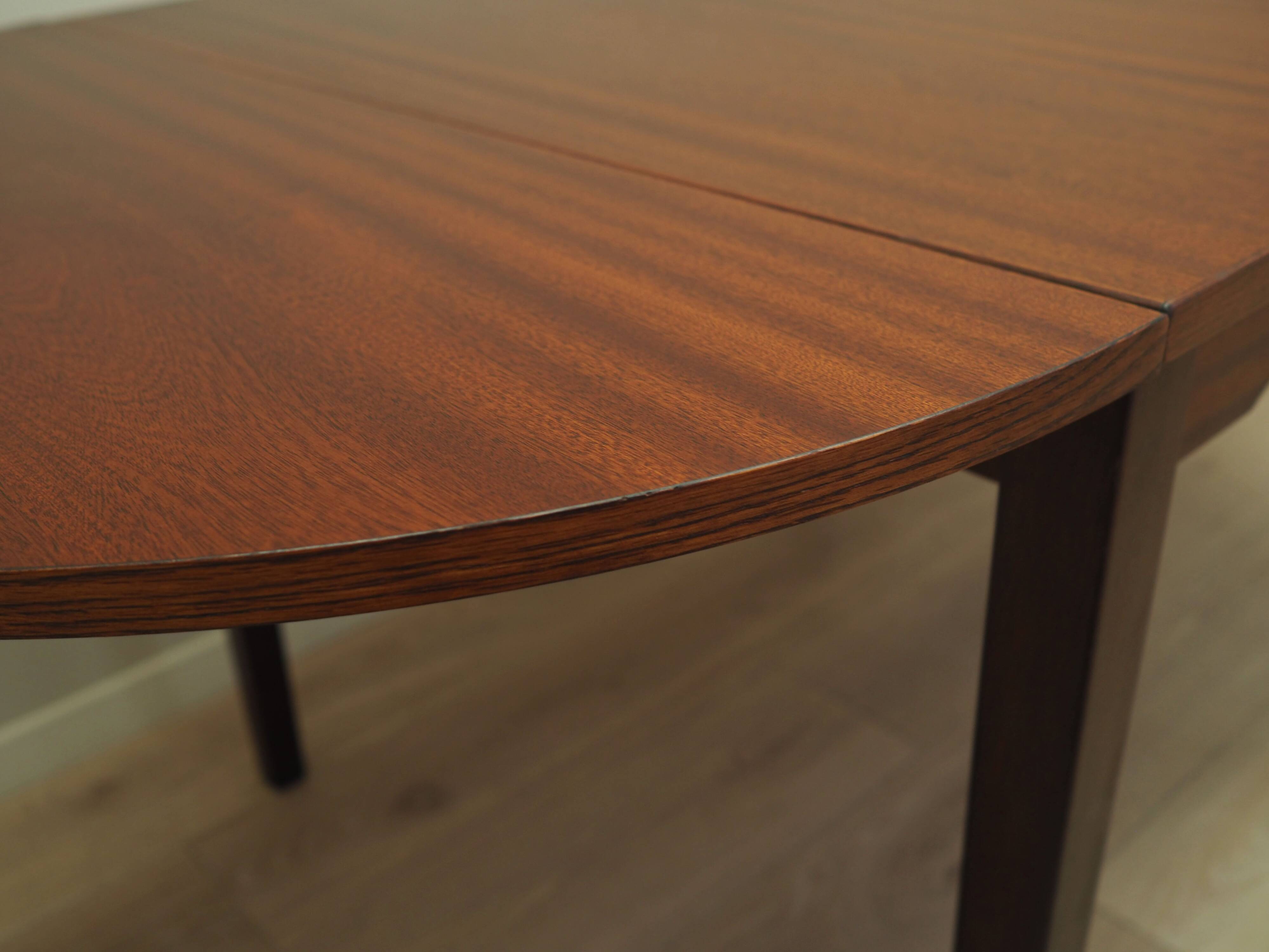 Mahogany table, Danish design, 1970s, production: Denmark