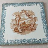 Old tiles / tiles, in Longwy ceramic