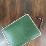 Miroir triptyque vert vintage