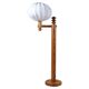 Modern sculptural Scandinavian floor lamp in pine by Uno Kristiansson, Sweden 1970s