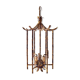 Suspension vintage 1970 pagode faux bambou