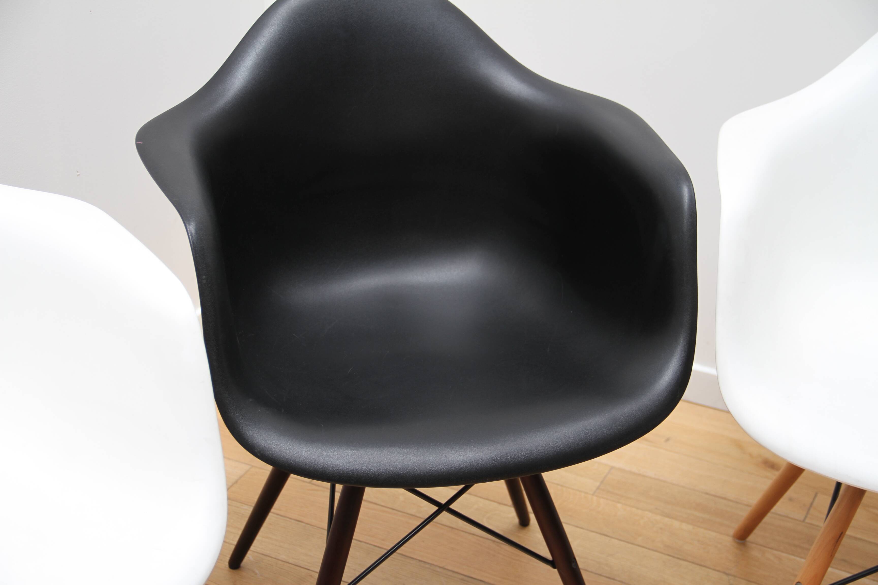 Suite of 3 designer chairs