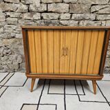 Low sideboard in teak veneer 1960"