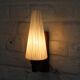 Paire d'appliques vintage teck et opaline style scandinave
