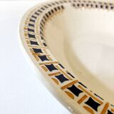 Large round dish from the Faïencerie Nouvelle de Givors, "Maryse" model