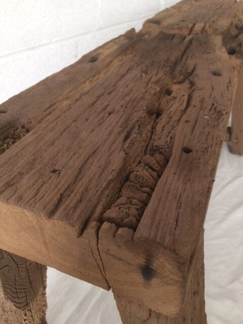 Workbench out of his barn wood