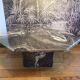 Table basse en marbre noir octogonale 1970-80