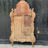 Large Louis XV Pareclosed Mirror In Carved And Gilded Wood, France 18th Century