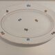 Plat ovale motifs fleurs St Amand Vintage