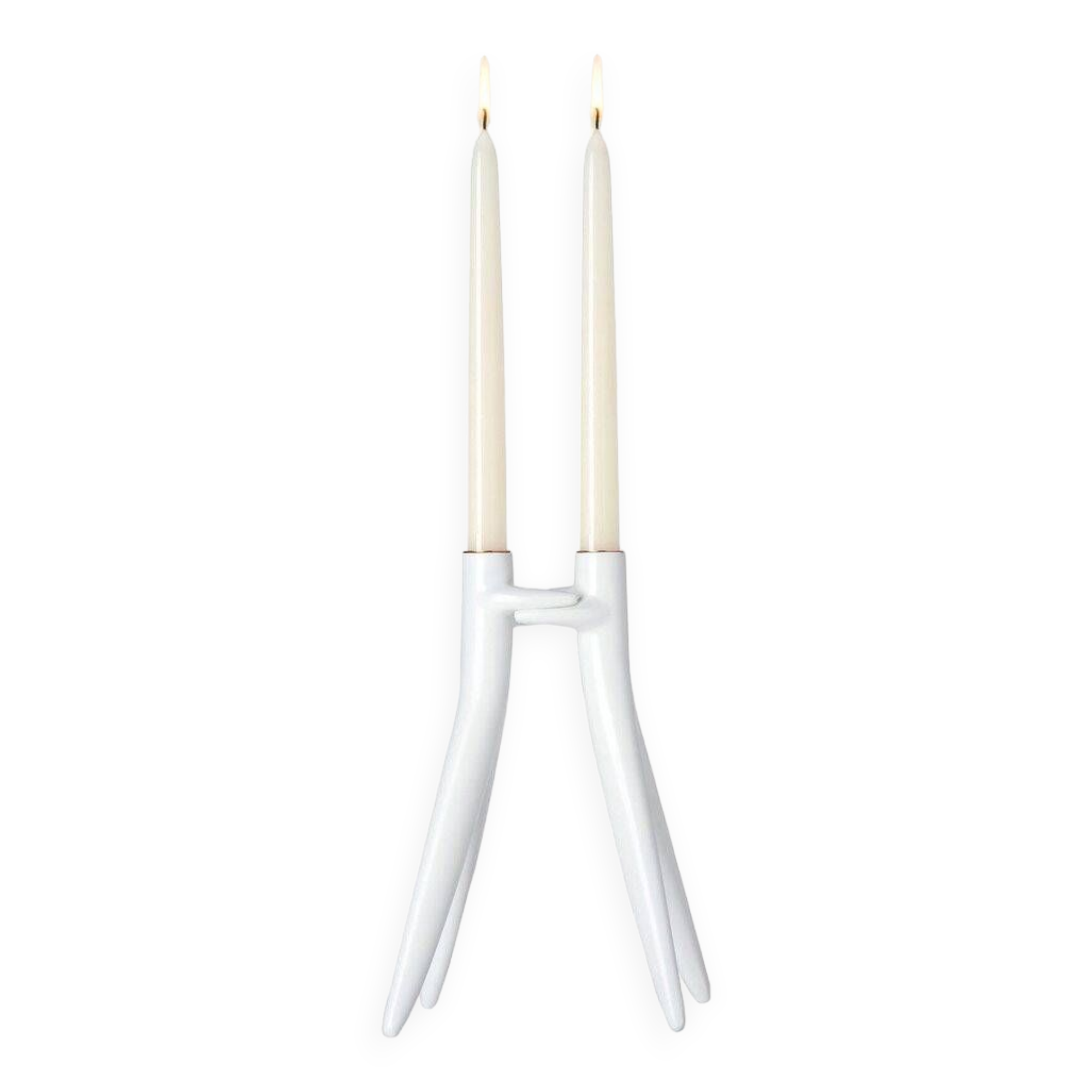 Abbracciaio White Candlestick - Kartell
