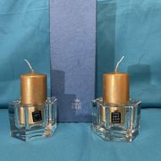 Pair of crystal candle holders saint-louis original box