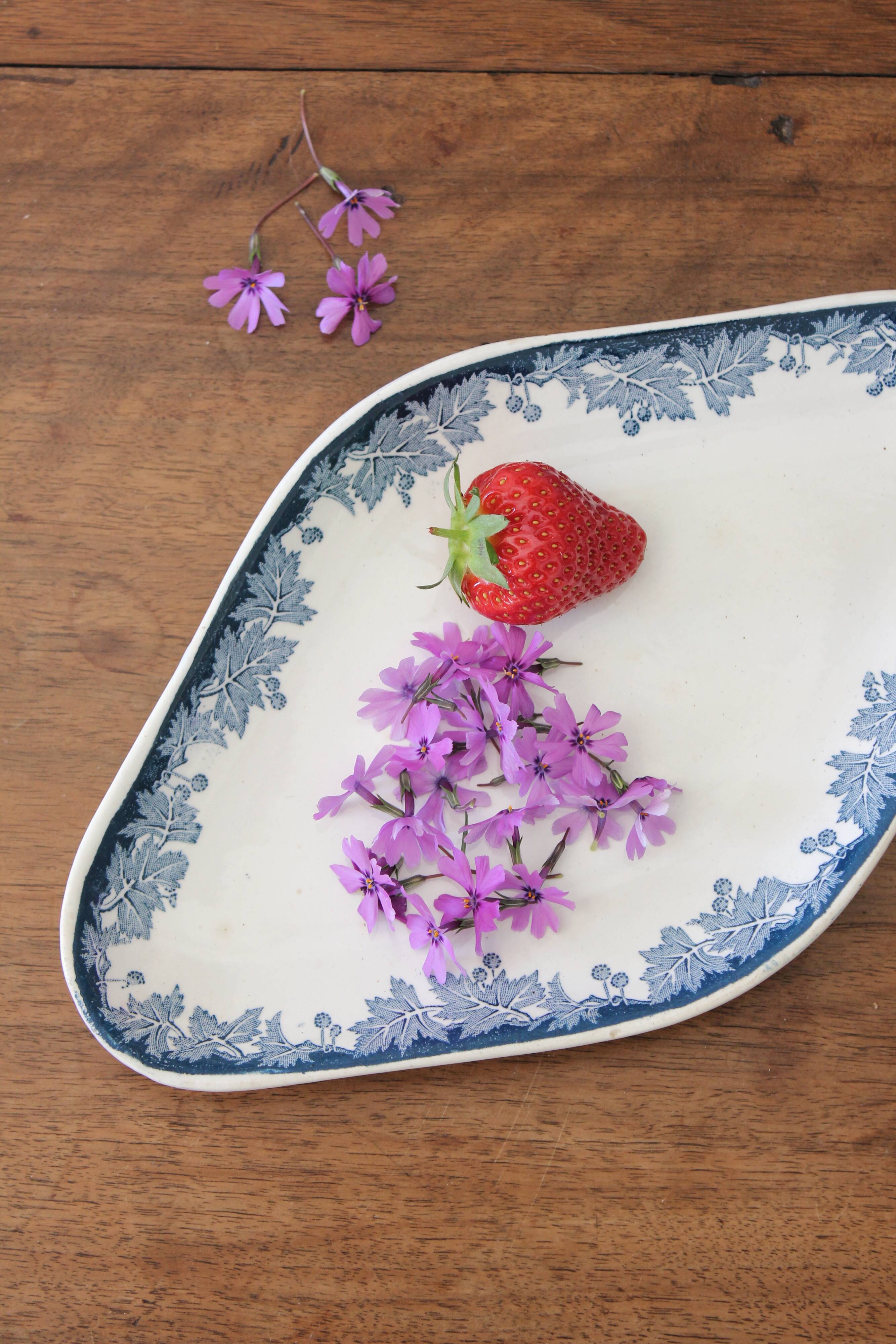 Iron clay dish "Platane" model Saint Amand and Hamage early 20th century