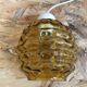 Old suspension ball glass blown orange luminaire 70s vintage