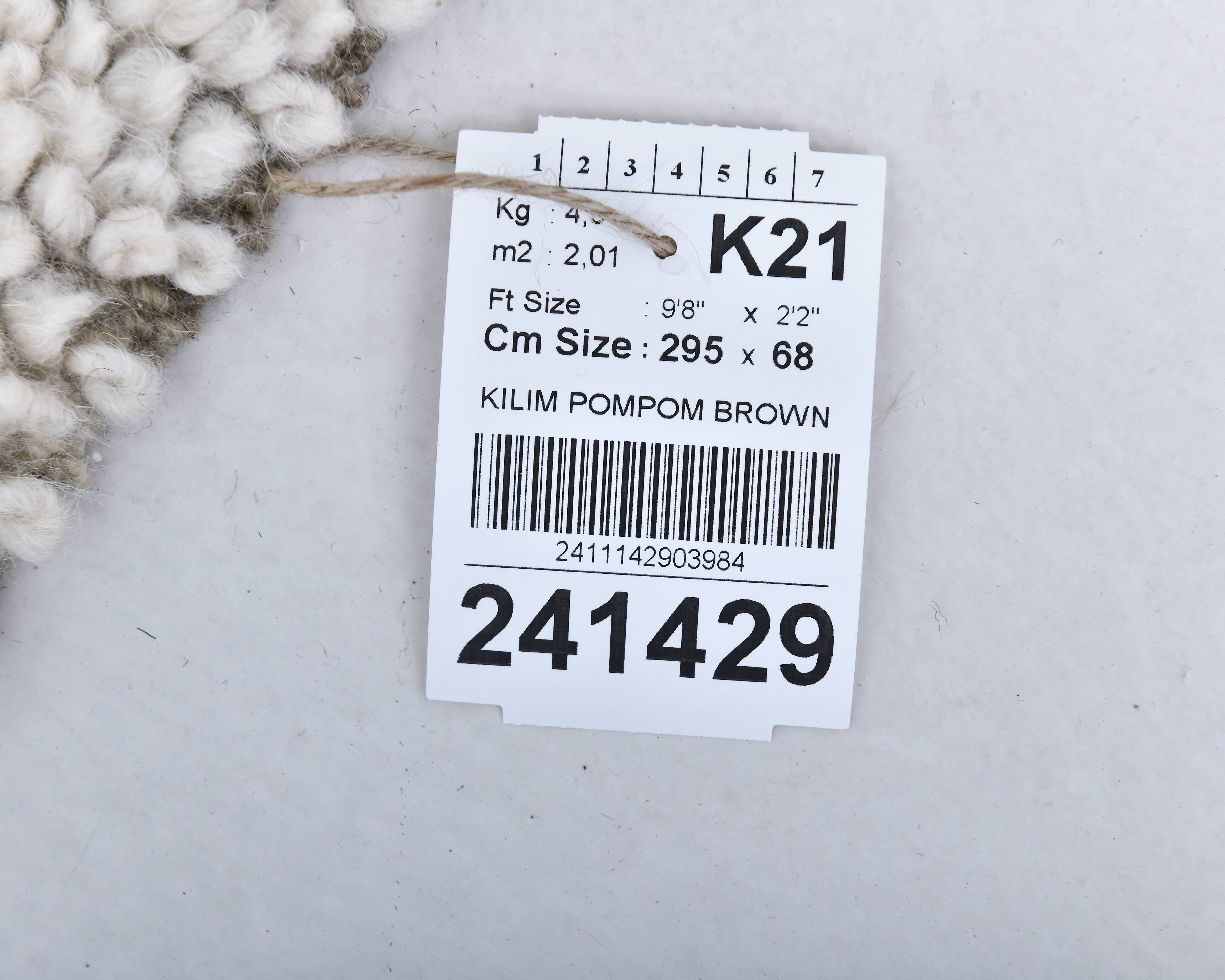 2x10 Handmade Contemporary Runner Rug 68x295Cm SK 241429