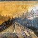 Carved wooden wall panel Black Forest Chalet mountain Switzerland Germany