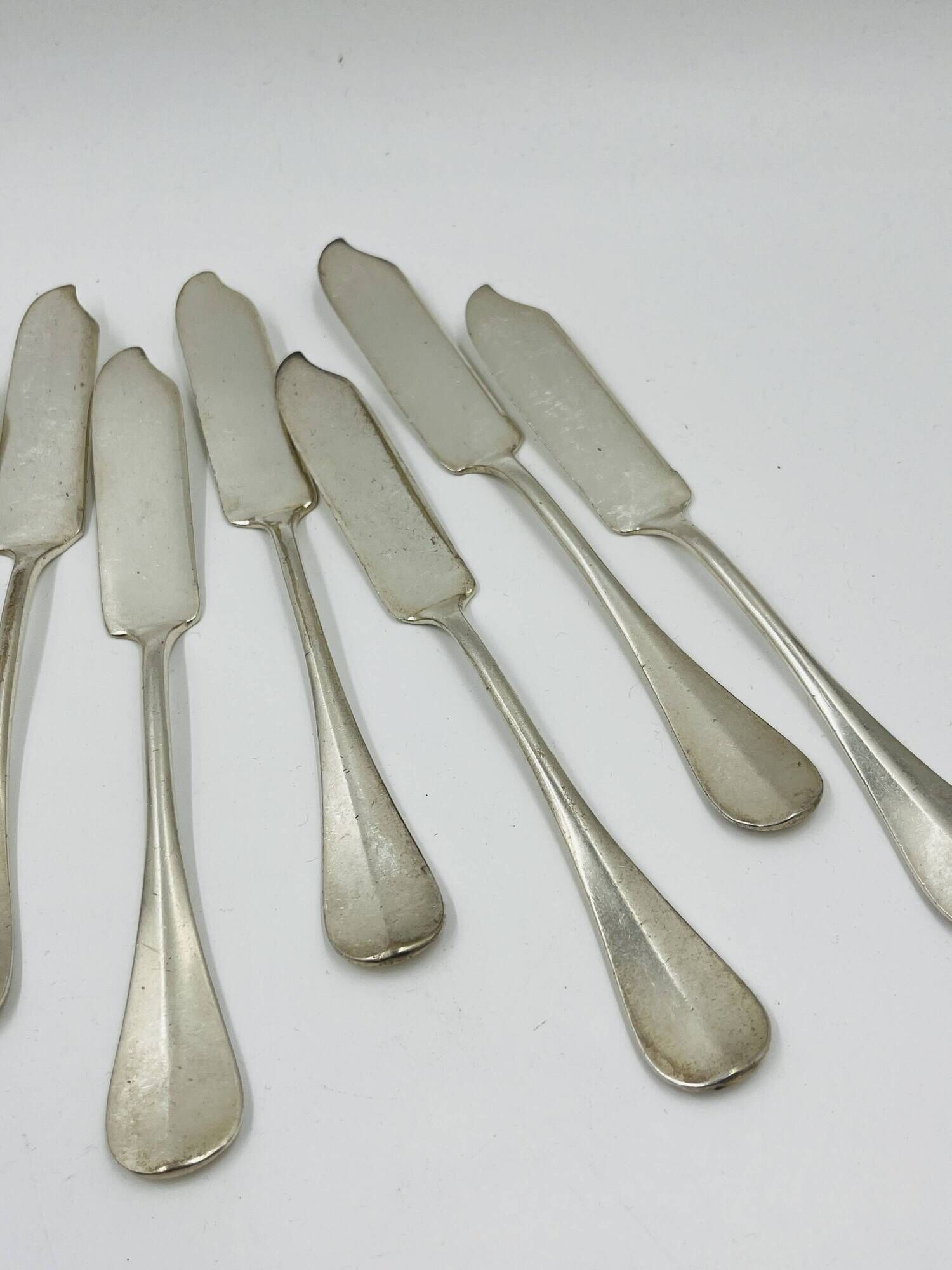 Lot 12 Fish Knives Silver-Plated Wiskemann