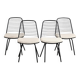 Set of four chairs by Jean-Louis Bonnant, circa 1955