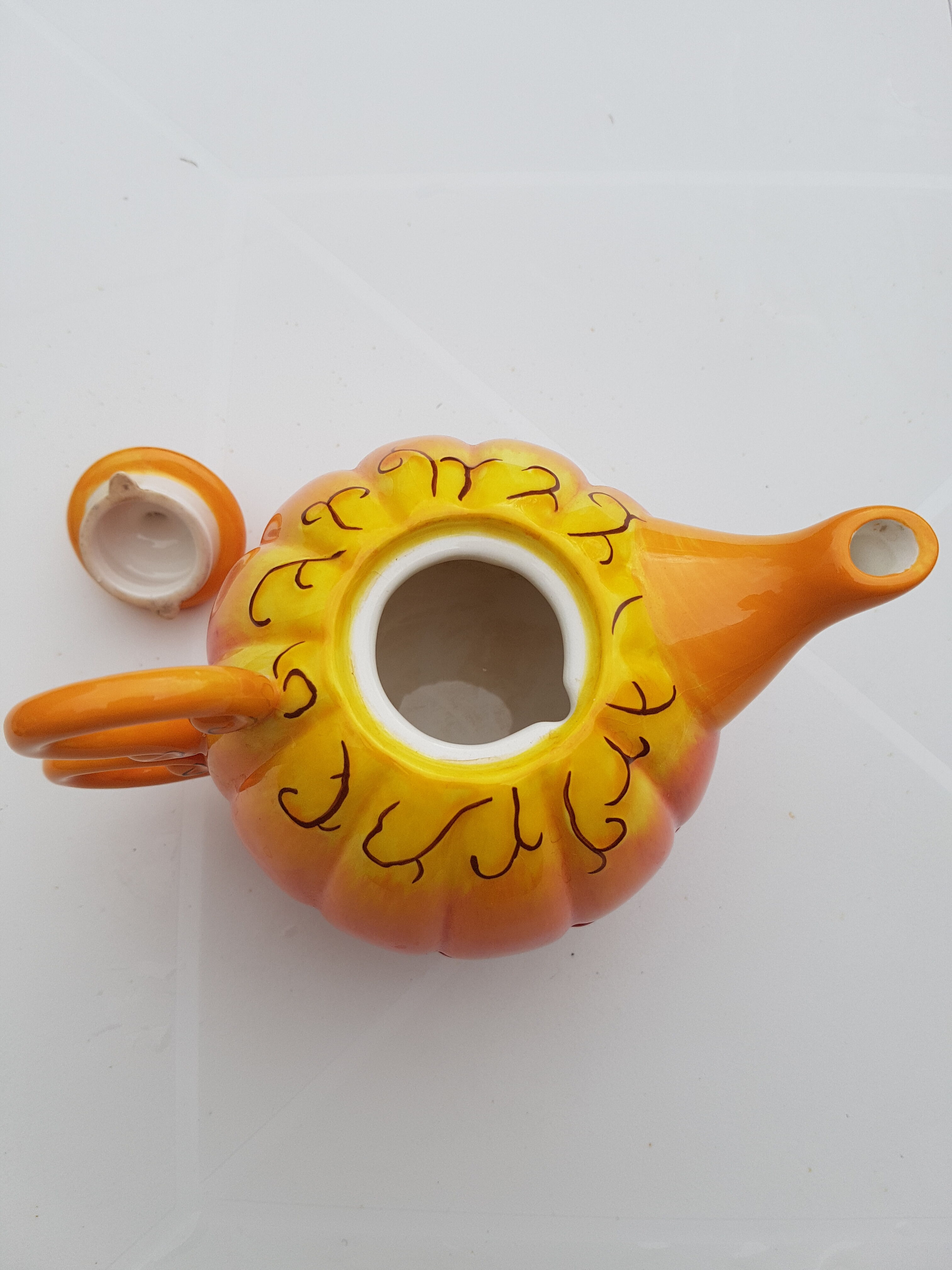 Pumpkin teapot