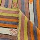 Kilim Vintage Anatolien Rayé – Tons Pastel Multicolores, Style Bohème