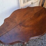 Wooden pedestal table