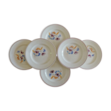 Lot 6 old plates Salins France