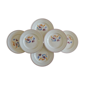Lot 6 old plates Salins France