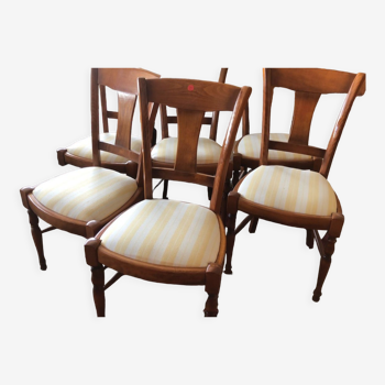 Série de chaises contemporaine en hêtre