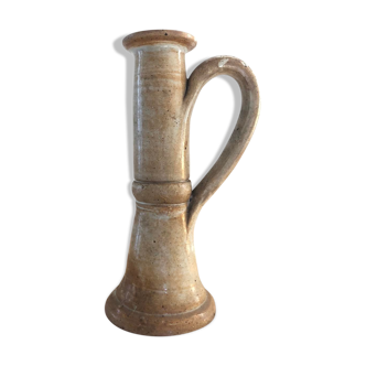 Vintage stoneware candle holder
