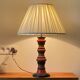 Vintage Italian turned wood lamp