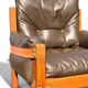 Ensemble Salon Pierre Chapo - Canapé S32 & Fauteuil S15 - Orme & Cuir Brun