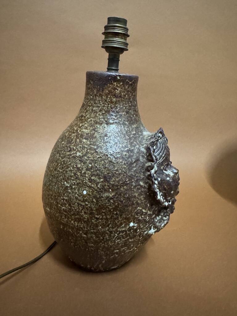 French ceramic lamp by Joël Baudouin