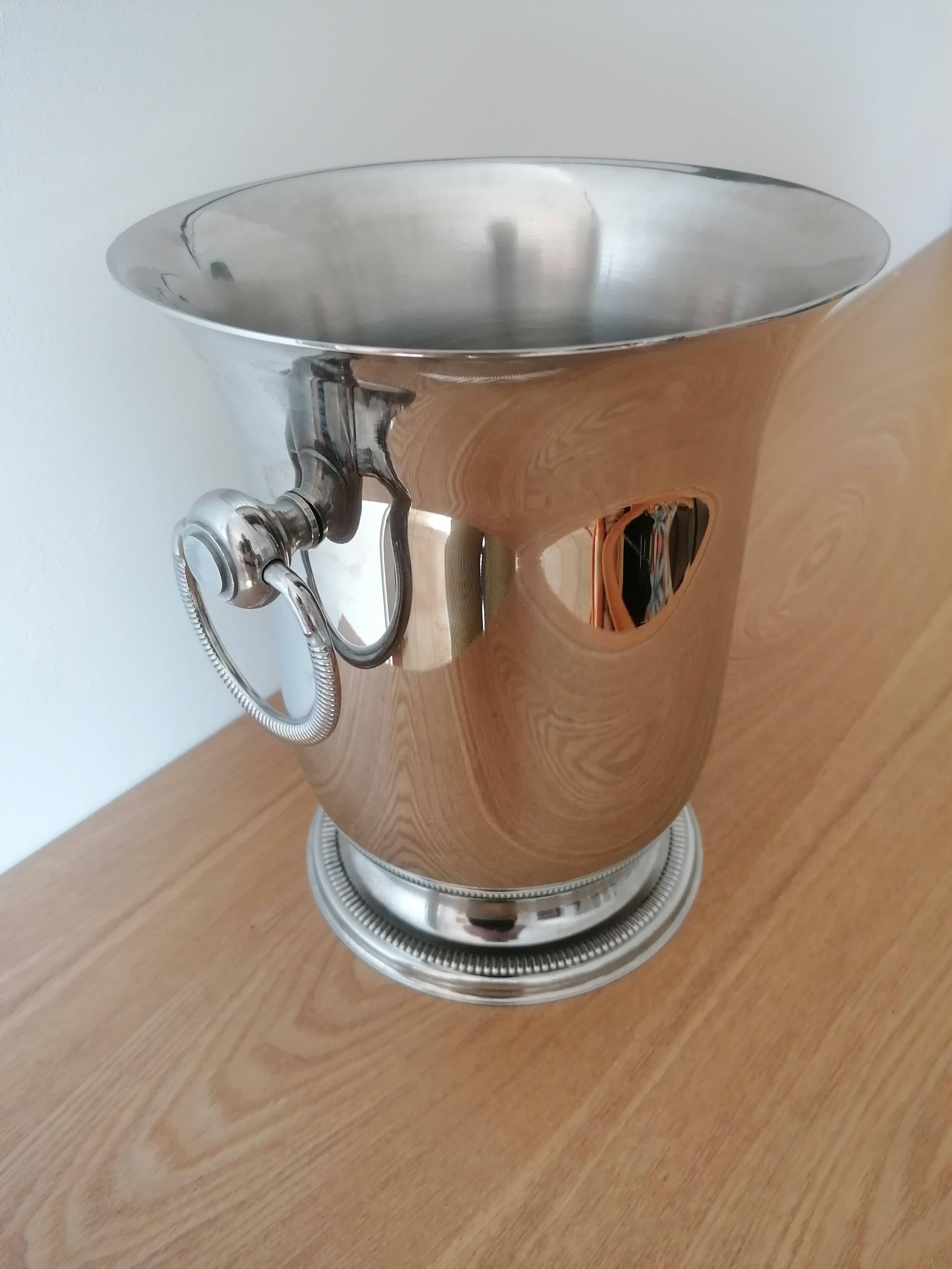 Champagne bucket Jean Couzon stainless steel 18/10