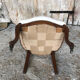 Chaise style Louis XV en merisier et tissu