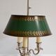 White metal bouillotte lamp, empire style – early twentieth century