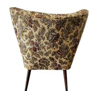 Vintage floral cocktail chair / armchair / single seater armchair
