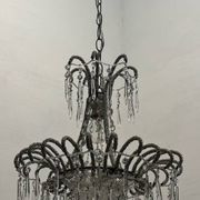 Suspension vintage en perles de cristal italiennes des années 1960