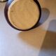 Vintage stoneware candle holder