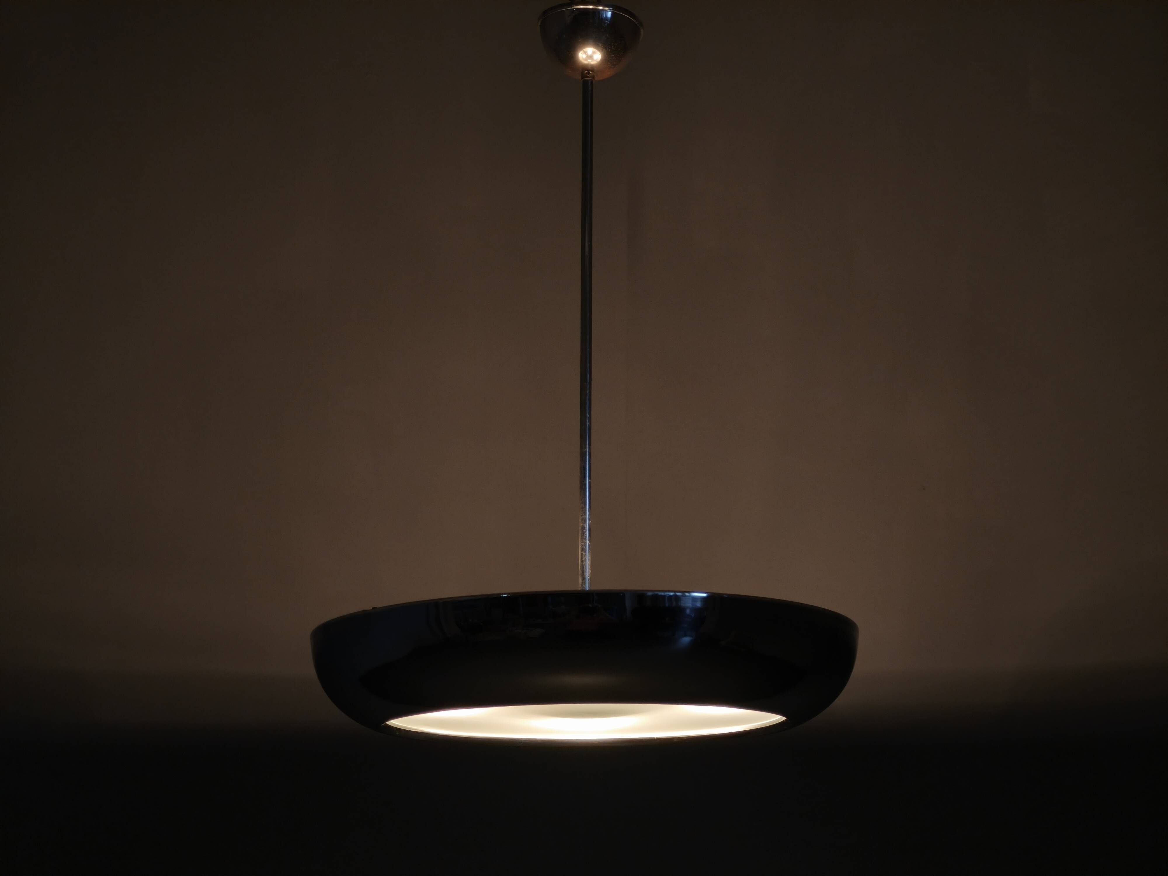 UFO Chandelier by Josef Hurka for Napako, 1930s