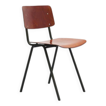 Eromes F6 oak and grey-green chair