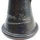 Vase pichet en céramique émaillée noire métal, signé Jean Marais, Vallauris